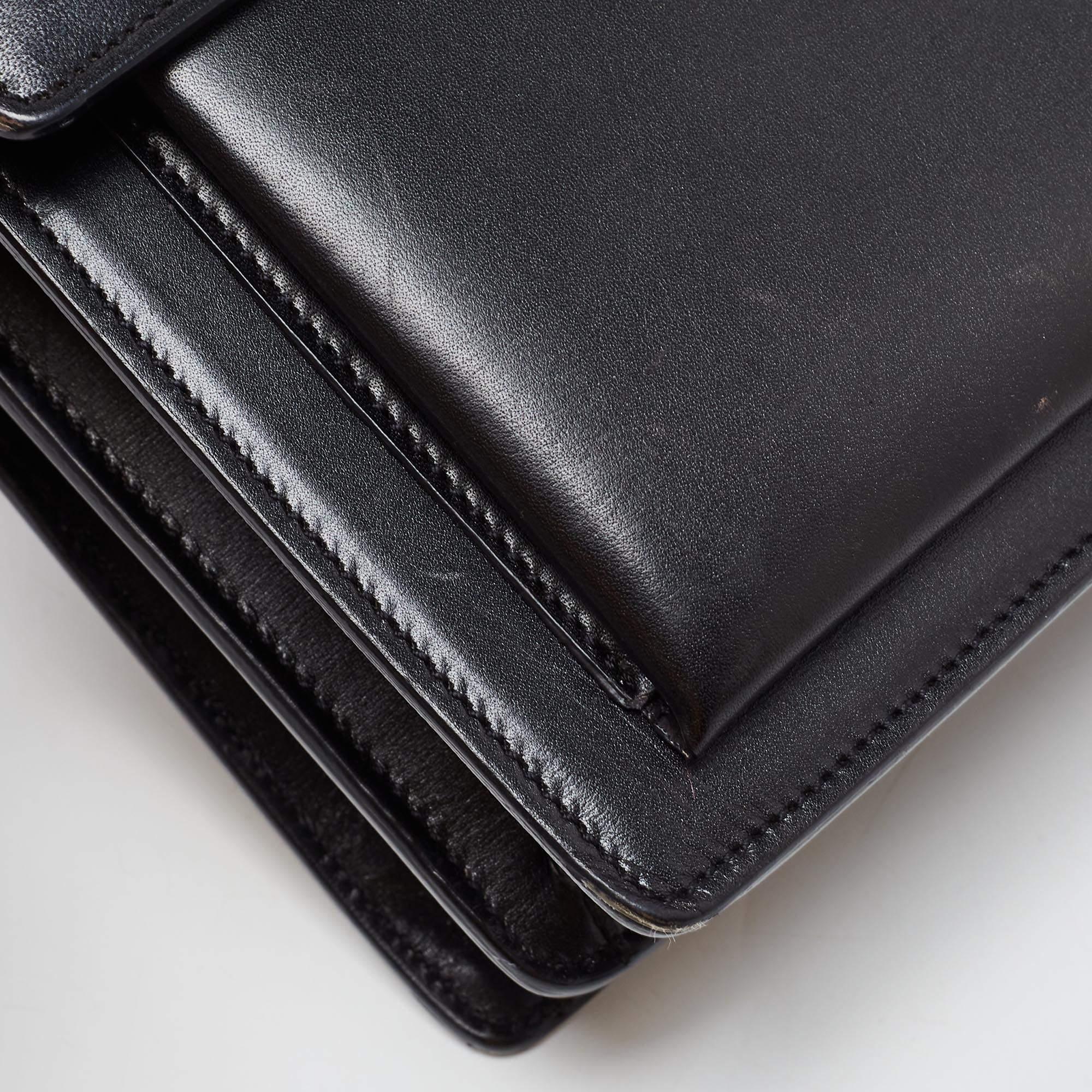 Saint Laurent Black Leather High School Top Handle Bag 13