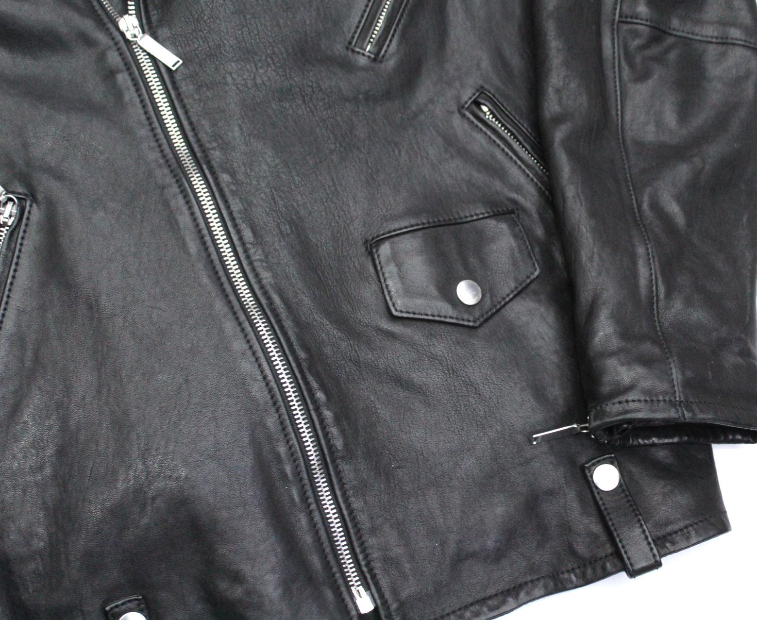 Saint Laurent Black Leather Jacket In Excellent Condition In Torre Del Greco, IT