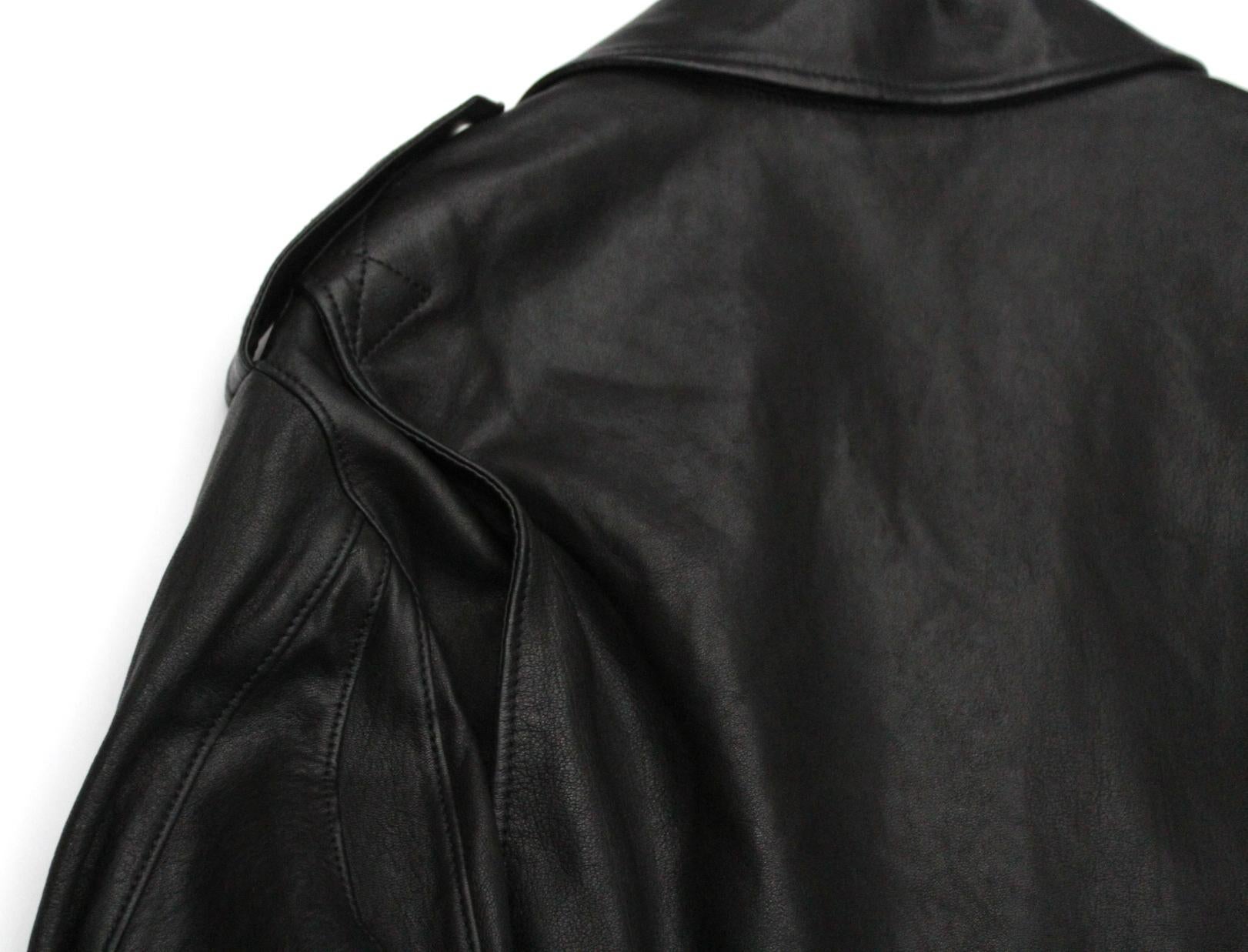 Women's or Men's Saint Laurent Black Leather Jacket
