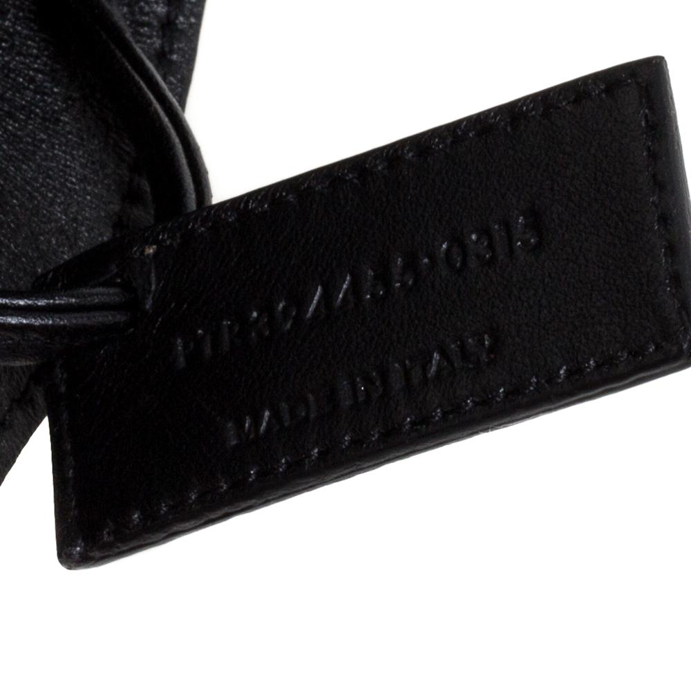 Saint Laurent Black Leather Jen Bucket Crossbody Bag 7
