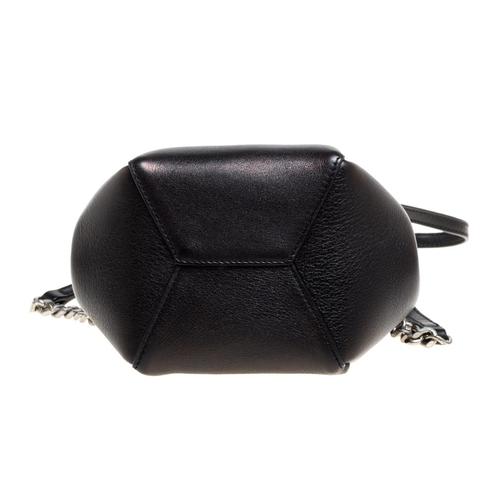 Saint Laurent Black Leather Jen Bucket Crossbody Bag 1