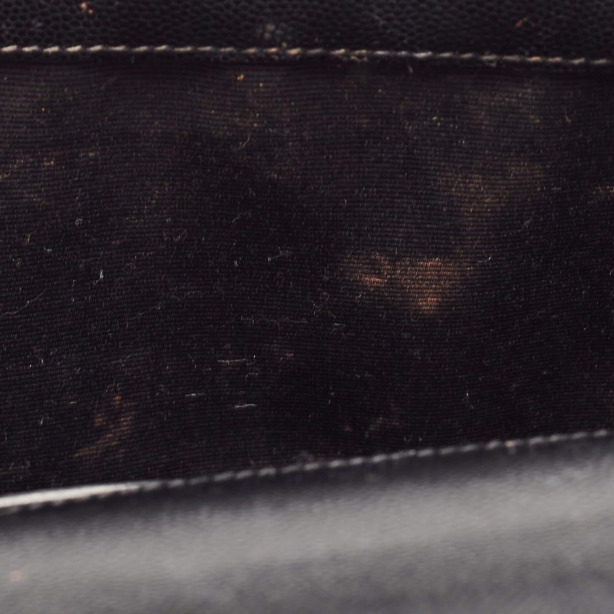 Clutch Kate in pelle nera di Saint Laurent in vendita 6