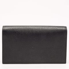 Saint Laurent Black Leather Kate Clutch