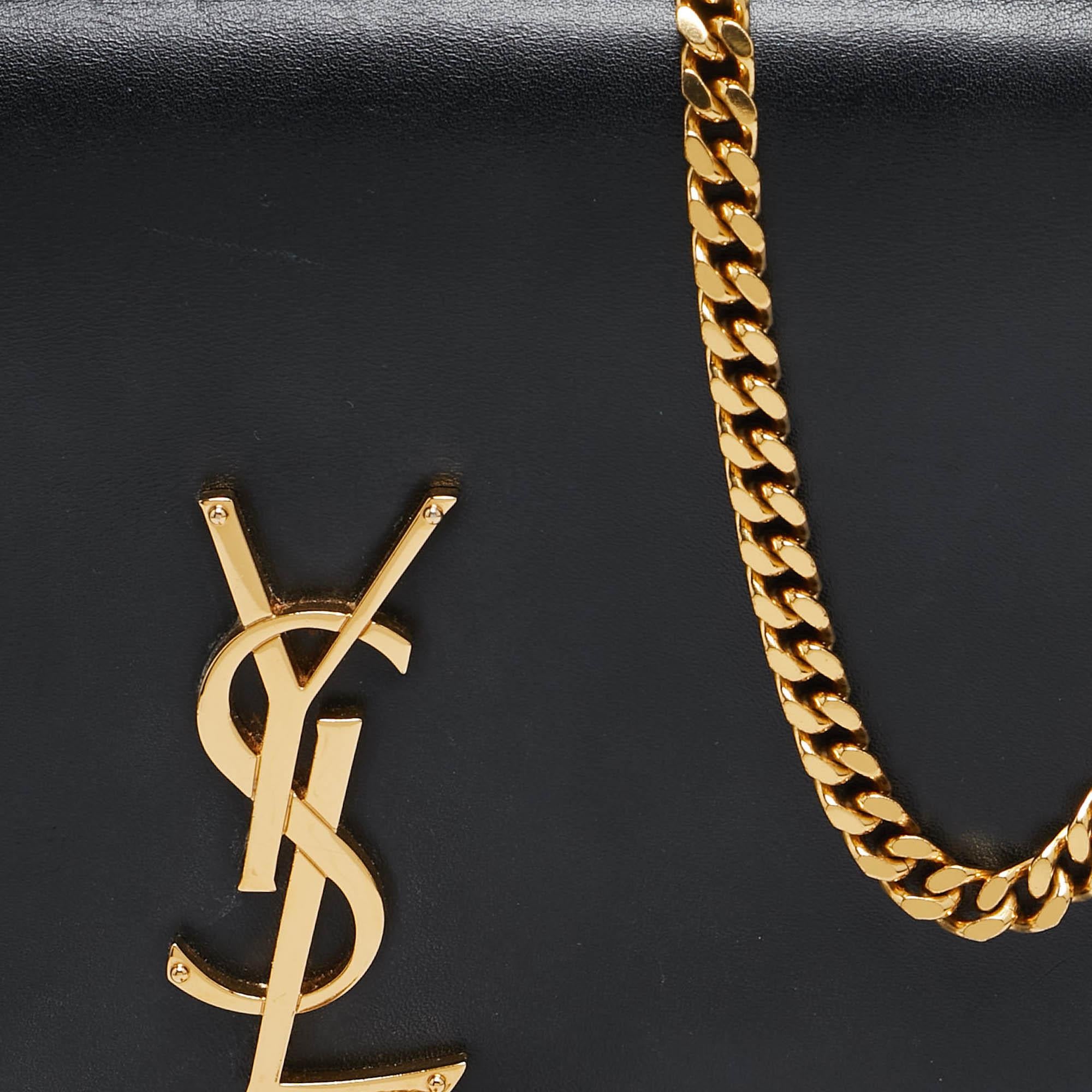 Saint Laurent Black Leather Kate Tassel Shoulder Bag 1
