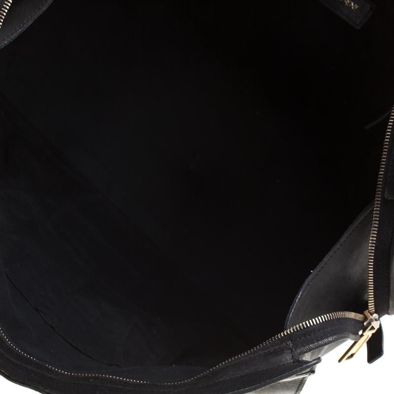 Saint Laurent Black Leather Large Cabas Chyc Satchel 5