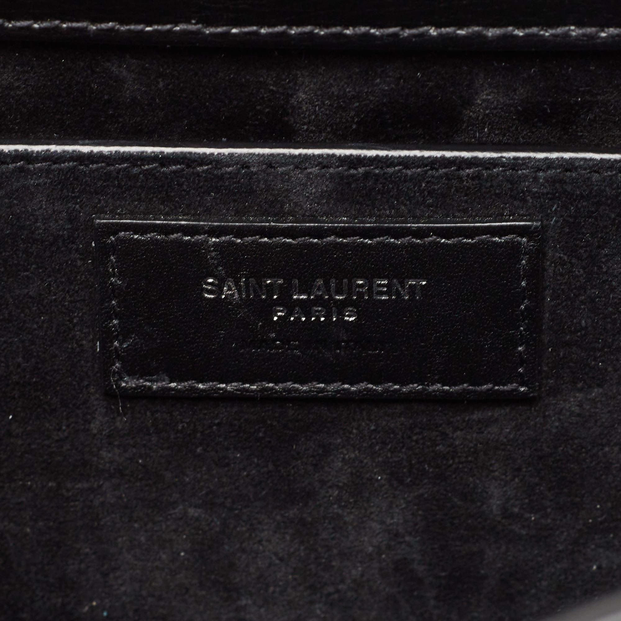 Saint Laurent Black Leather Large Sunset Shoulder Bag 7