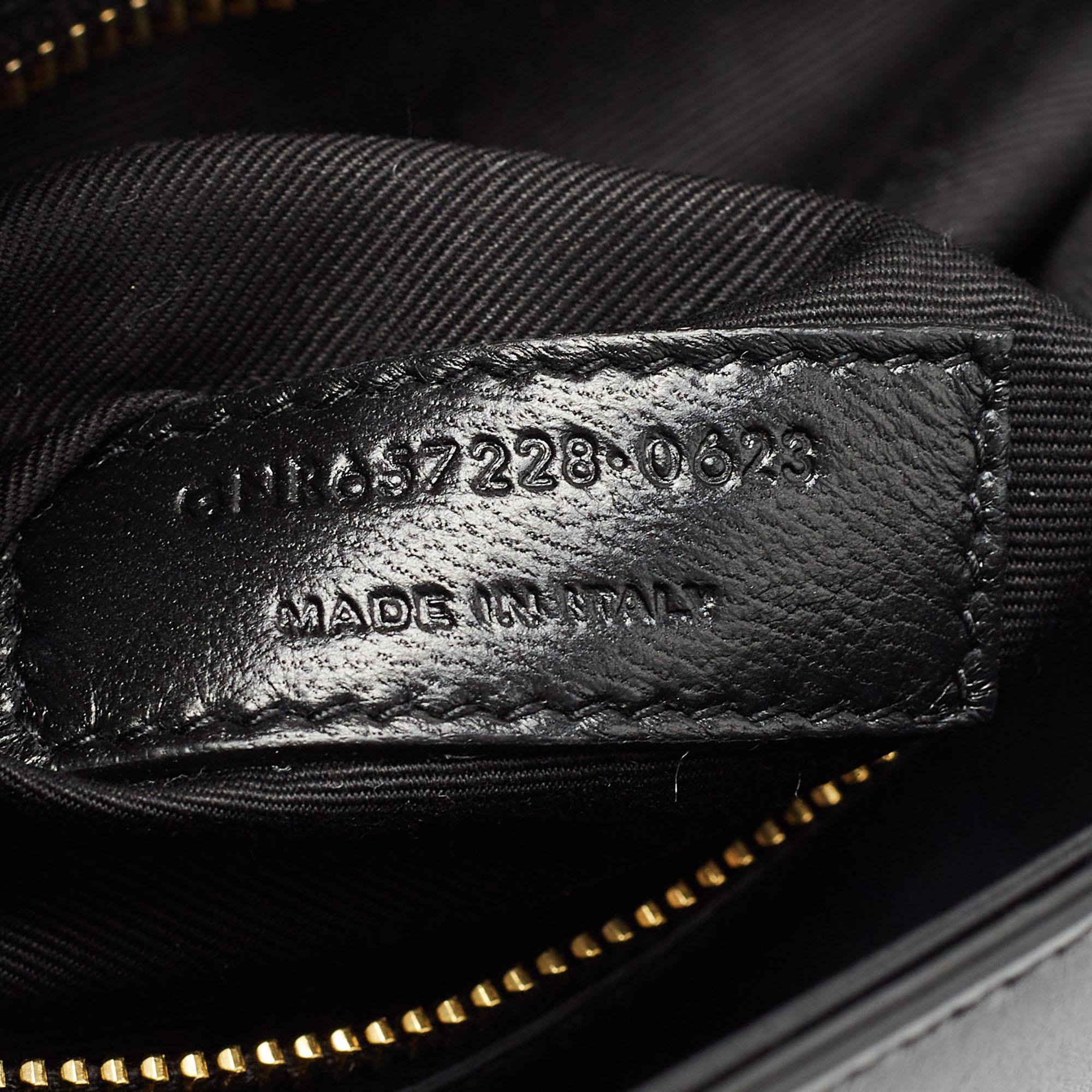 Saint Laurent Black Leather LE 5 À 7 Shoulder Bag 6