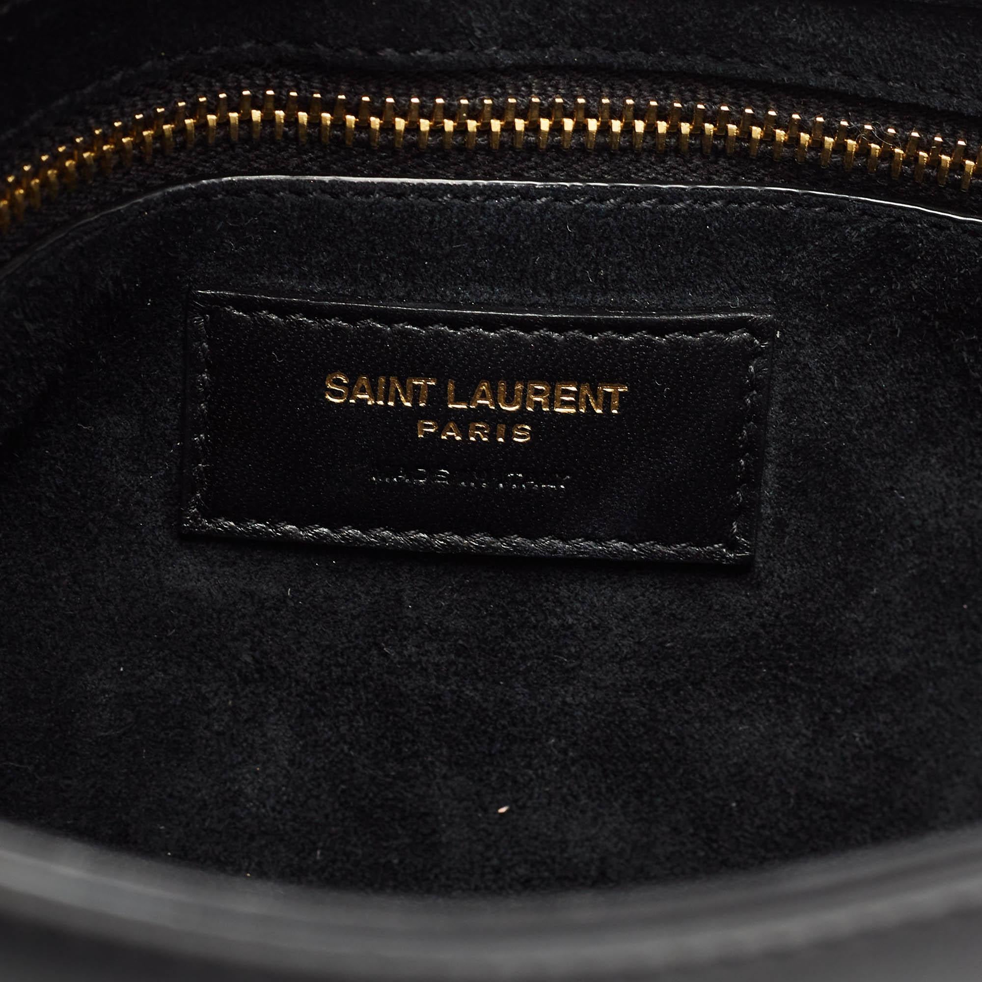 Saint Laurent Black Leather LE 5 À 7 Shoulder Bag 7