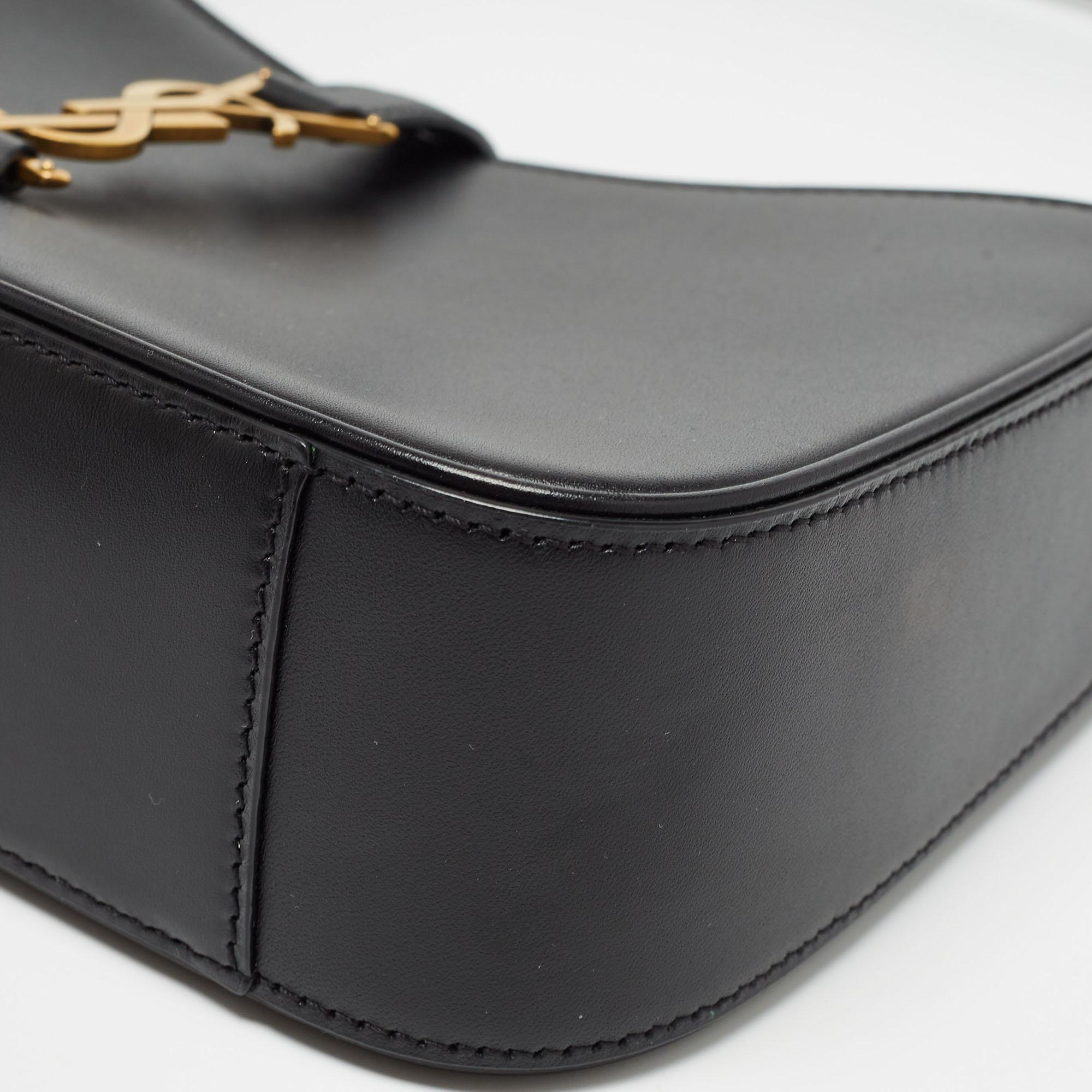Saint Laurent Black Leather LE 5 À 7 Shoulder Bag 8