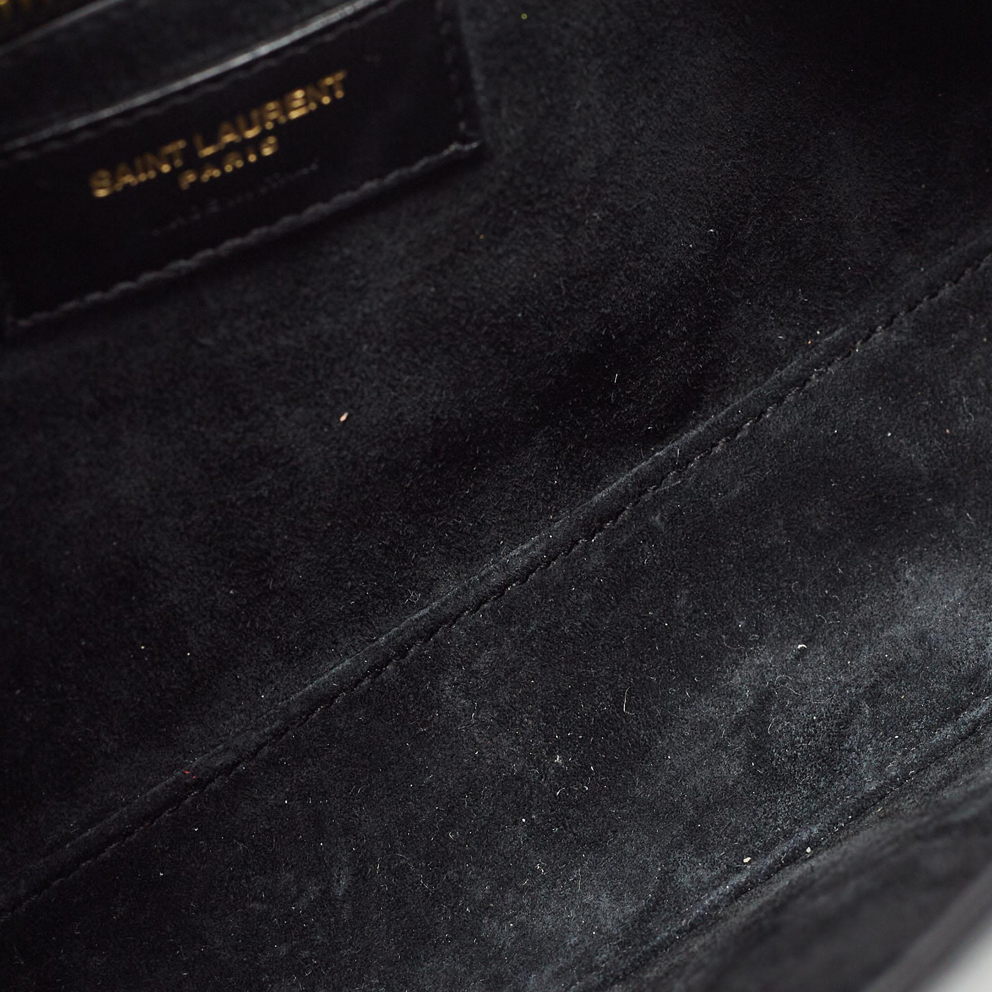 Saint Laurent Black Leather LE 5 À 7 Shoulder Bag 2
