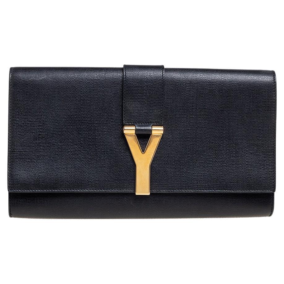 Saint Laurent Fringed Leather Clutch at 1stDibs