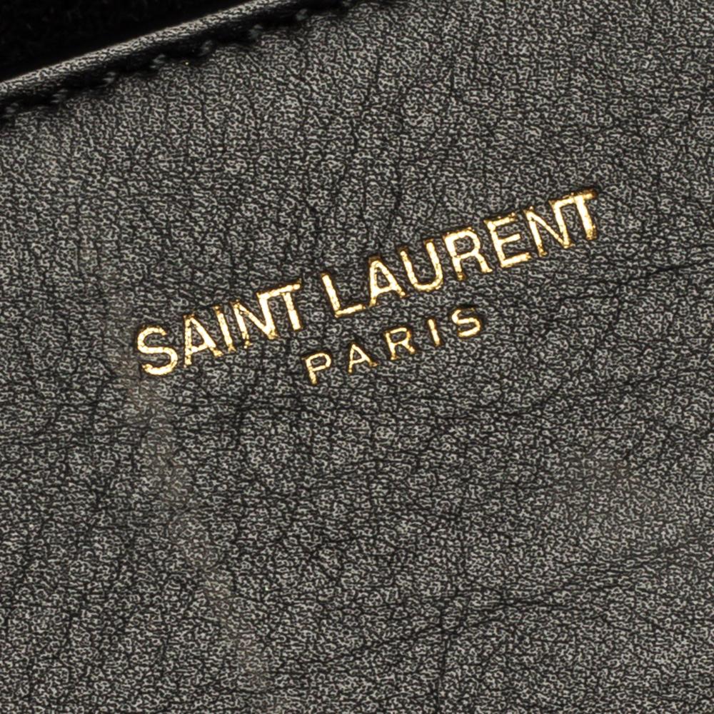 Saint Laurent Black Leather Ligne Y Flap Shoulder Bag 7