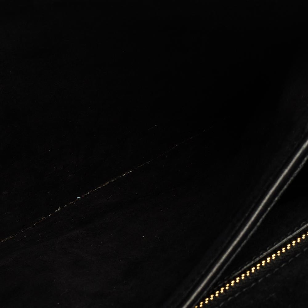 Saint Laurent Black Leather Ligne Y Flap Shoulder Bag 11