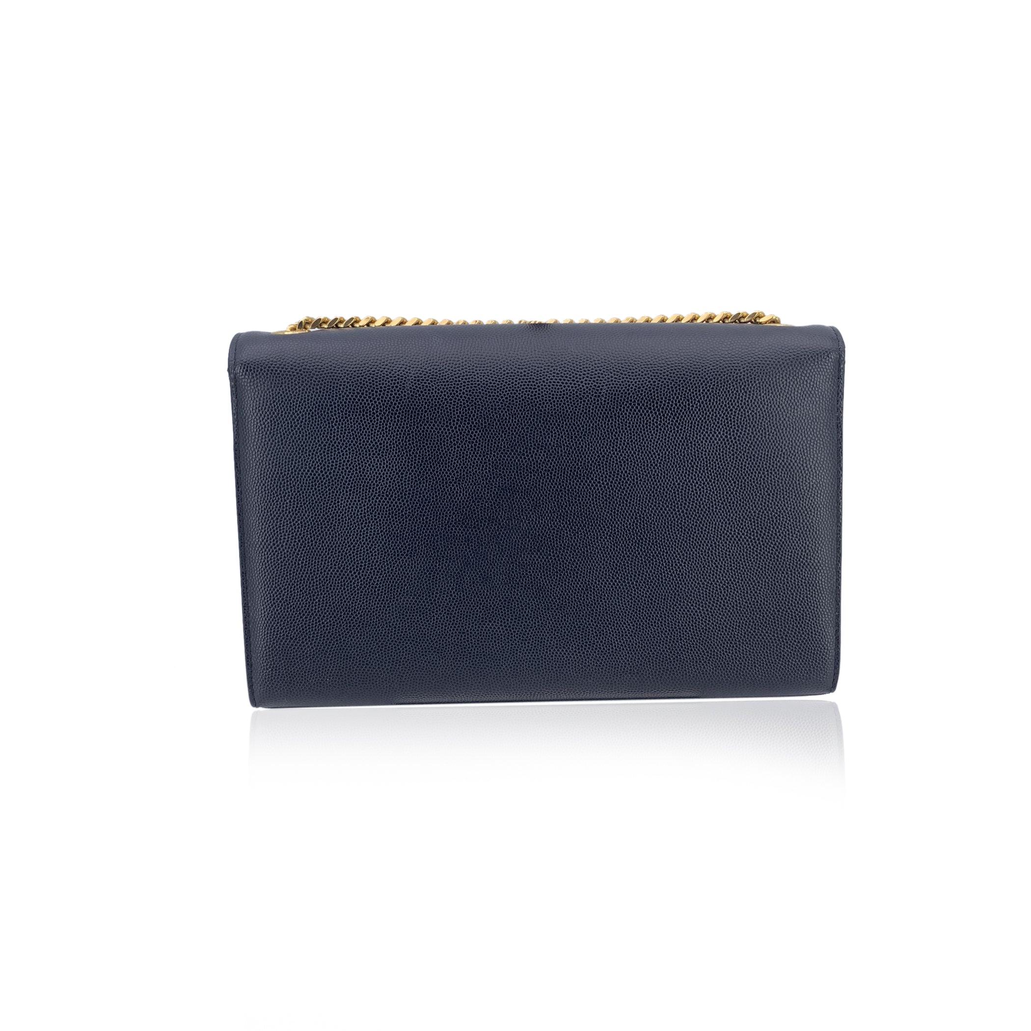 Saint Laurent Schwarze Leder Logo Kate Medium Umhängetasche im Zustand „Hervorragend“ im Angebot in Rome, Rome