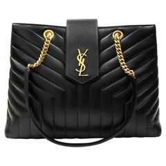 Saint Laurent Black Leather Lou Lou Bag