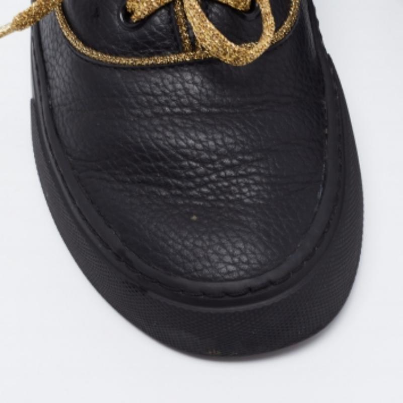 Saint Laurent - Baskets basses en cuir noir - Taille 36 Pour femmes en vente