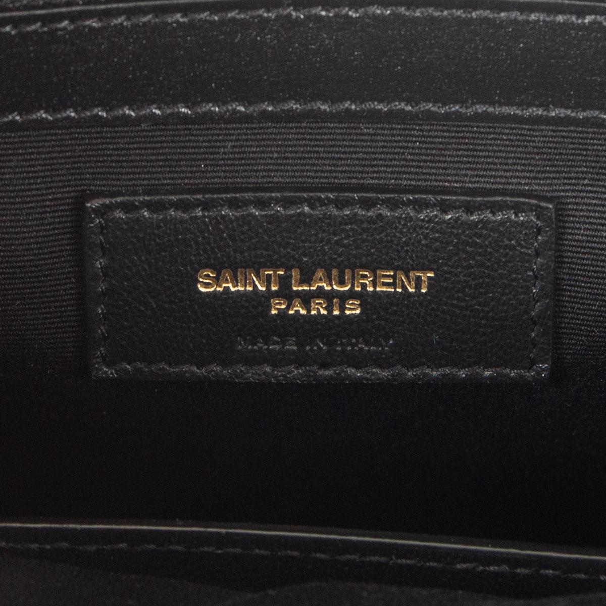 SAINT LAURENT black leather MANHATTAN SMALL SHOPPING Tote Bag at ...