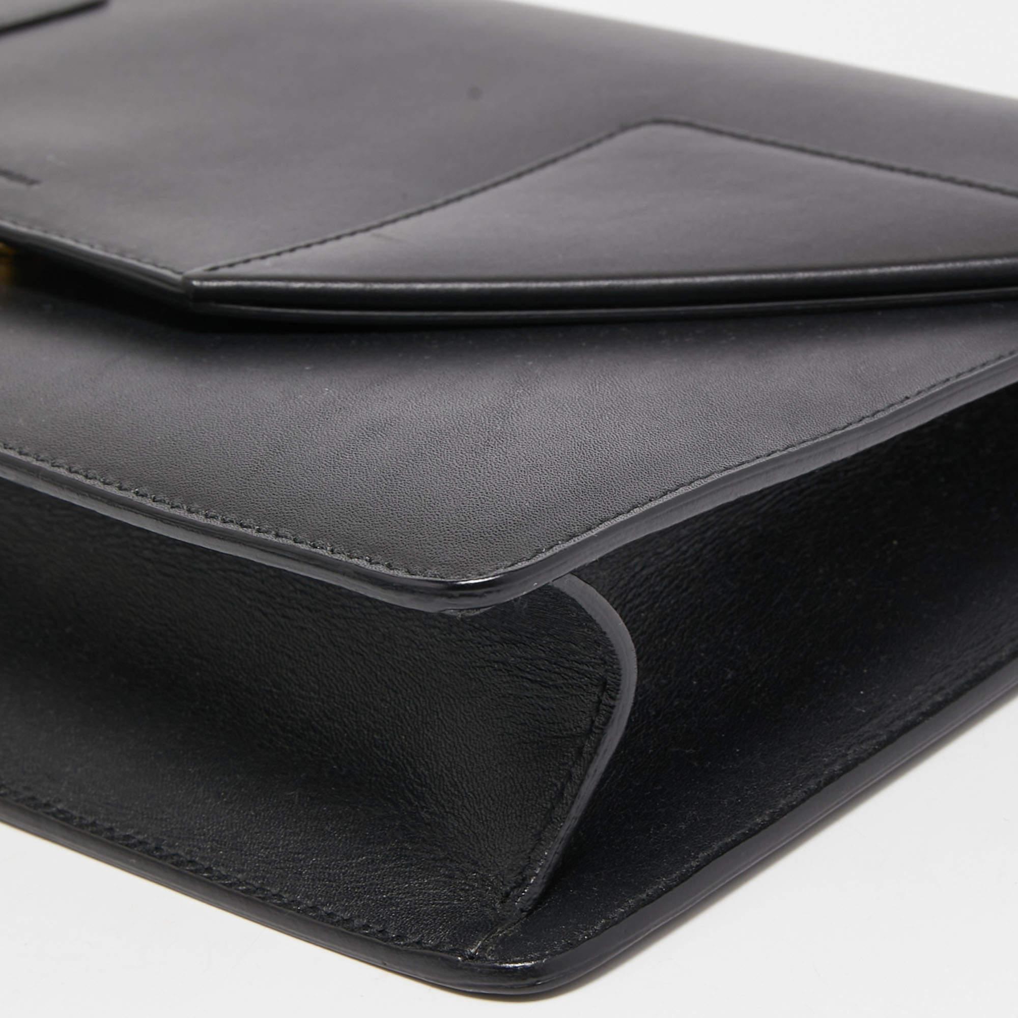 Saint Laurent Black Leather Medium Betty Shoulder Bag 6