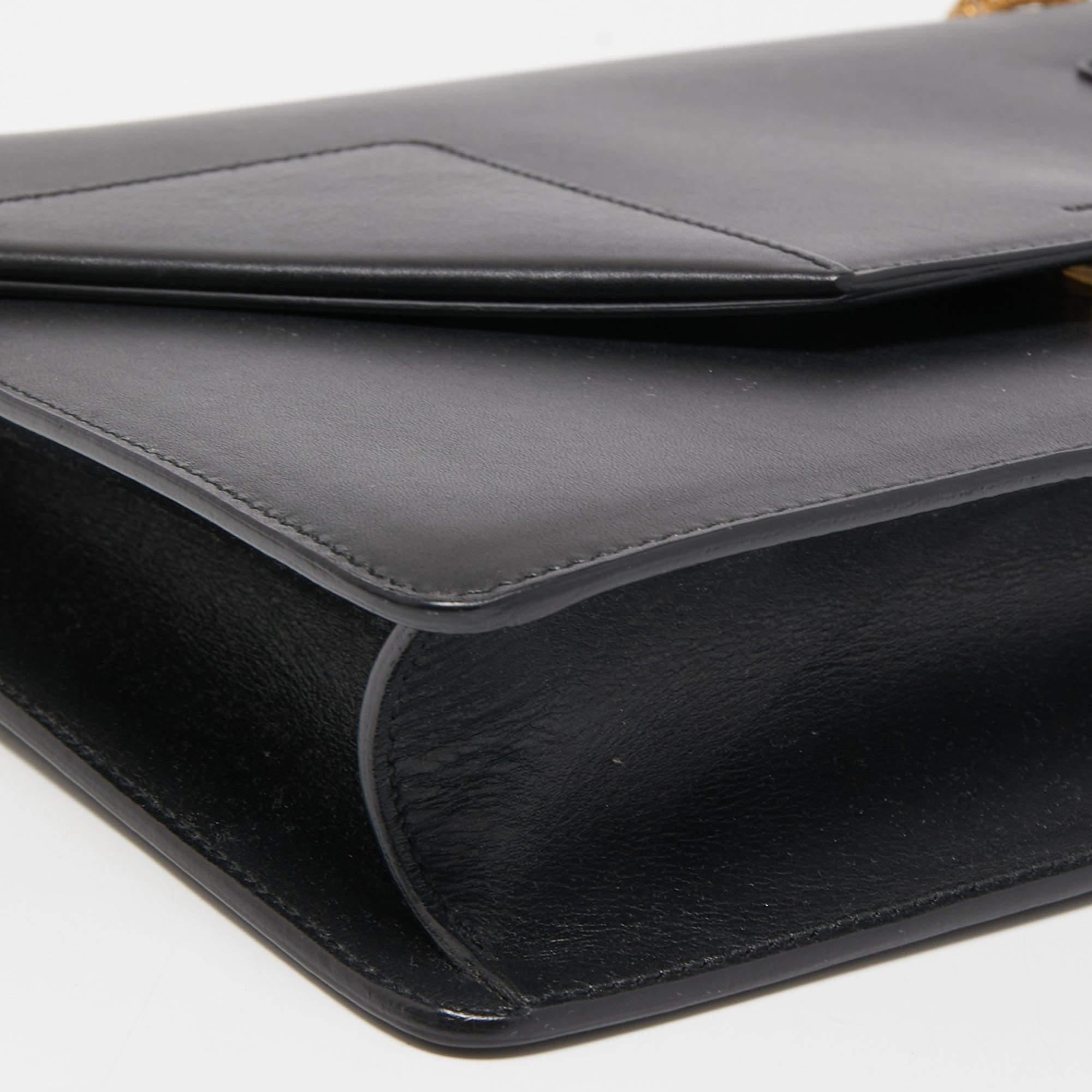 Saint Laurent Black Leather Medium Betty Shoulder Bag 7