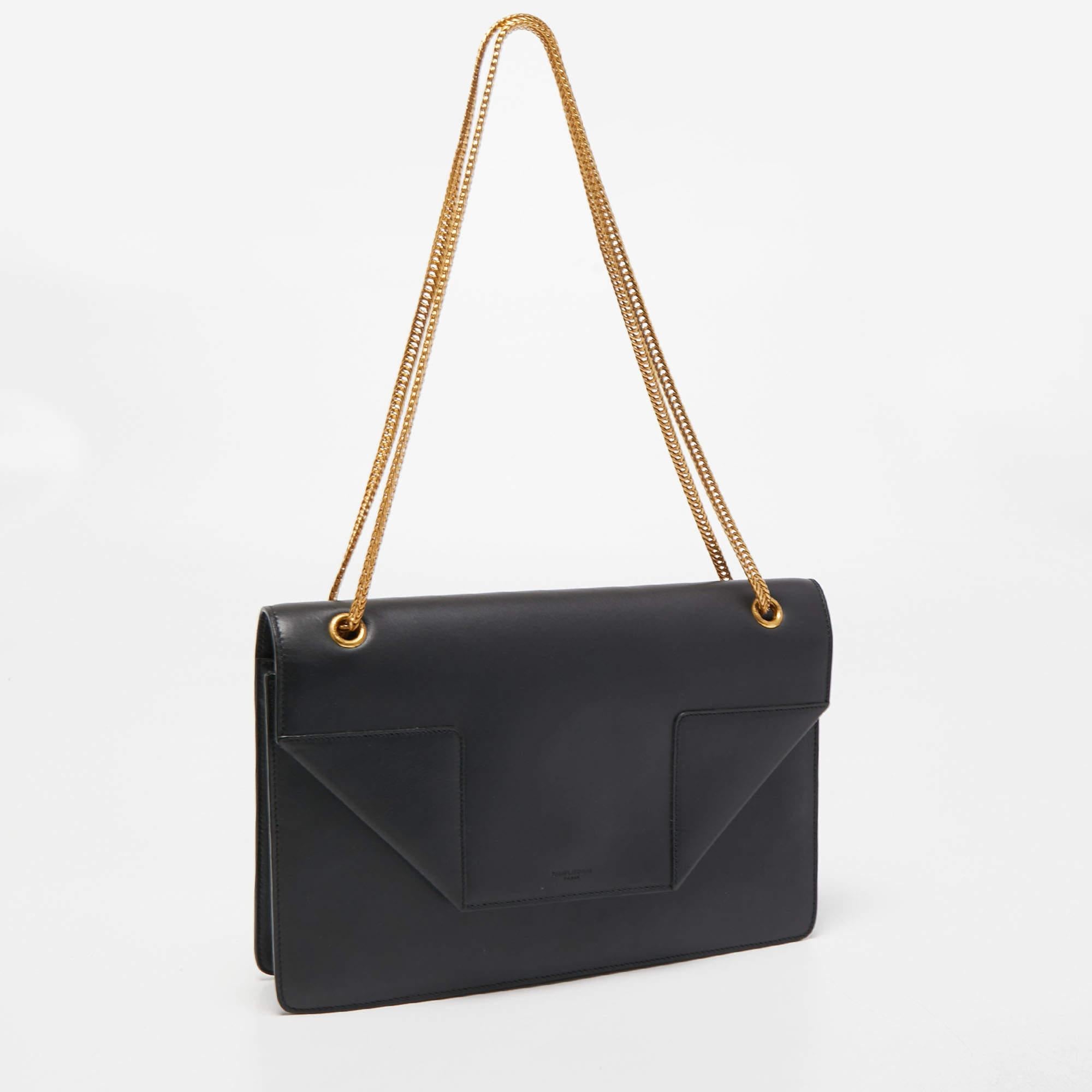 Women's Saint Laurent Black Leather Medium Betty Shoulder Bag