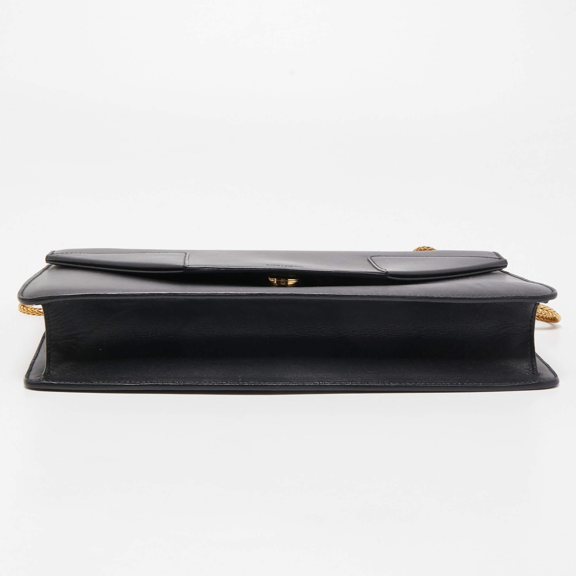 Saint Laurent Black Leather Medium Betty Shoulder Bag 1