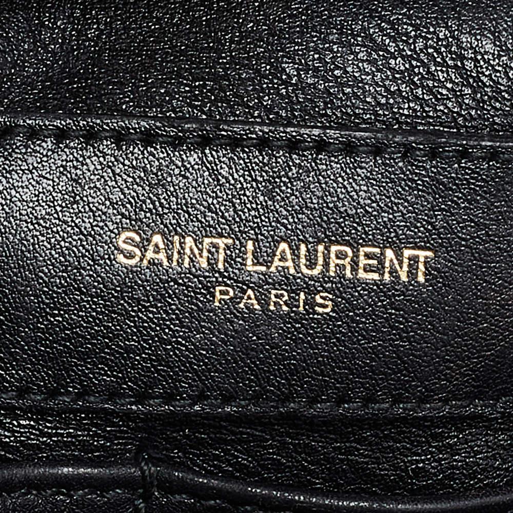 Saint Laurent Black Leather Medium Cabas Chyc Satchel 4