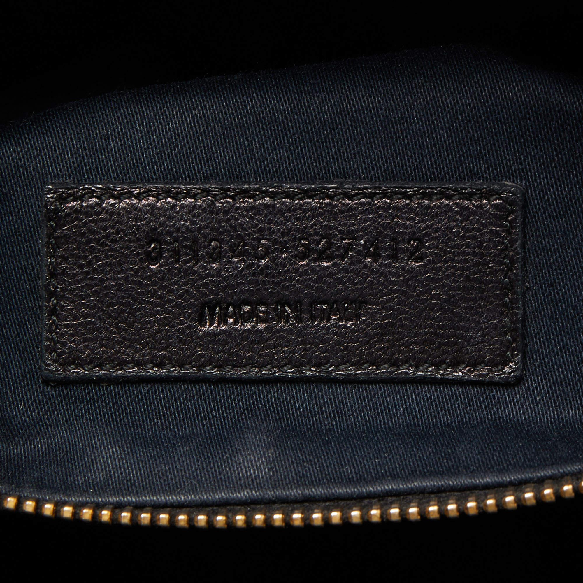 Women's Saint Laurent Black Leather Medium Cabas Chyc Tote