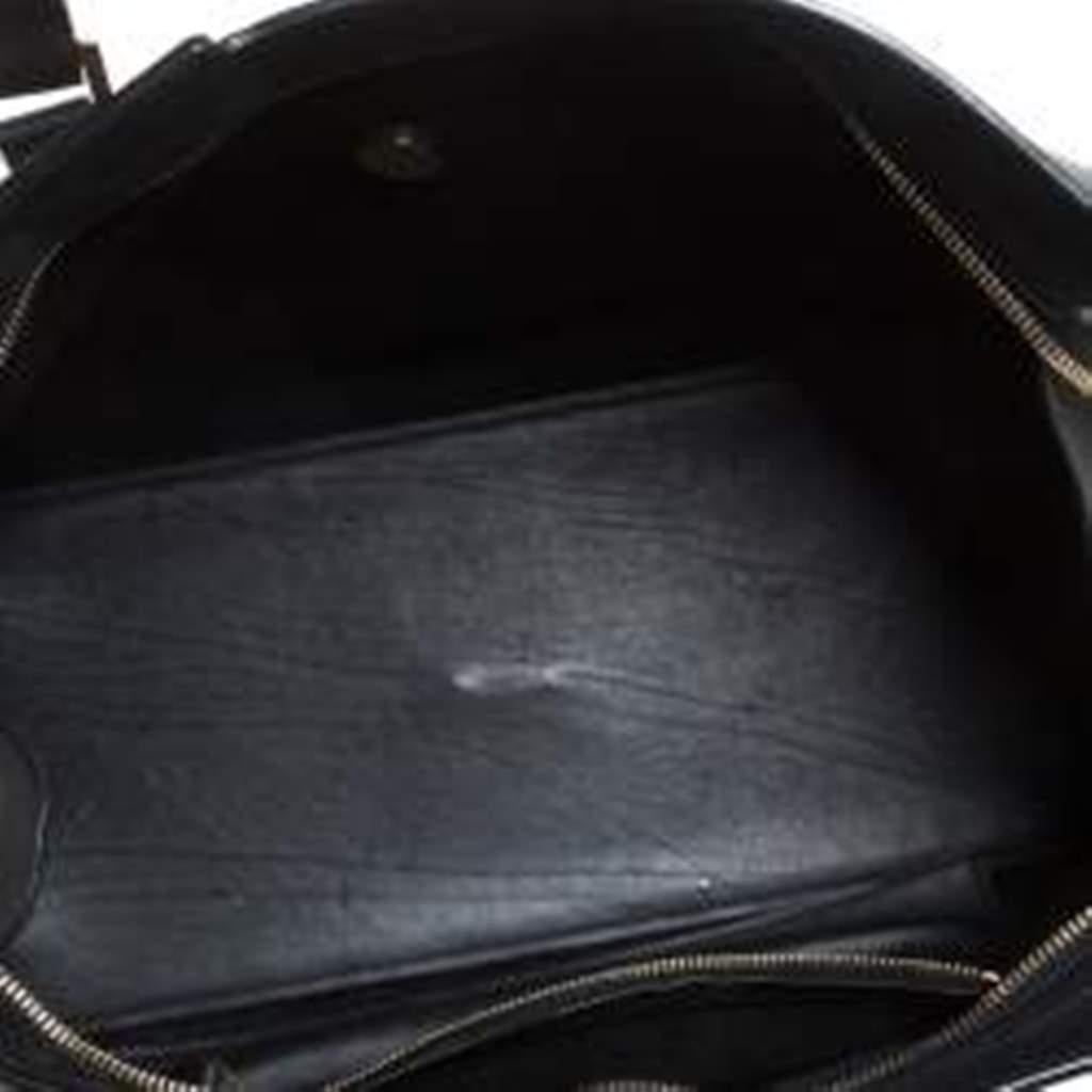 Saint Laurent Black Leather Medium Cabas Chyc Tote 2
