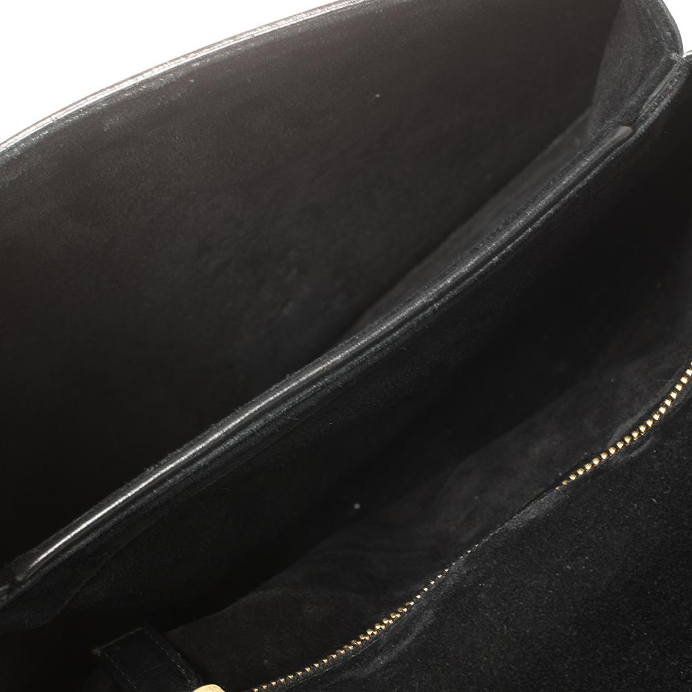 Saint Laurent Black Leather Medium Chyc Flap Bag 5