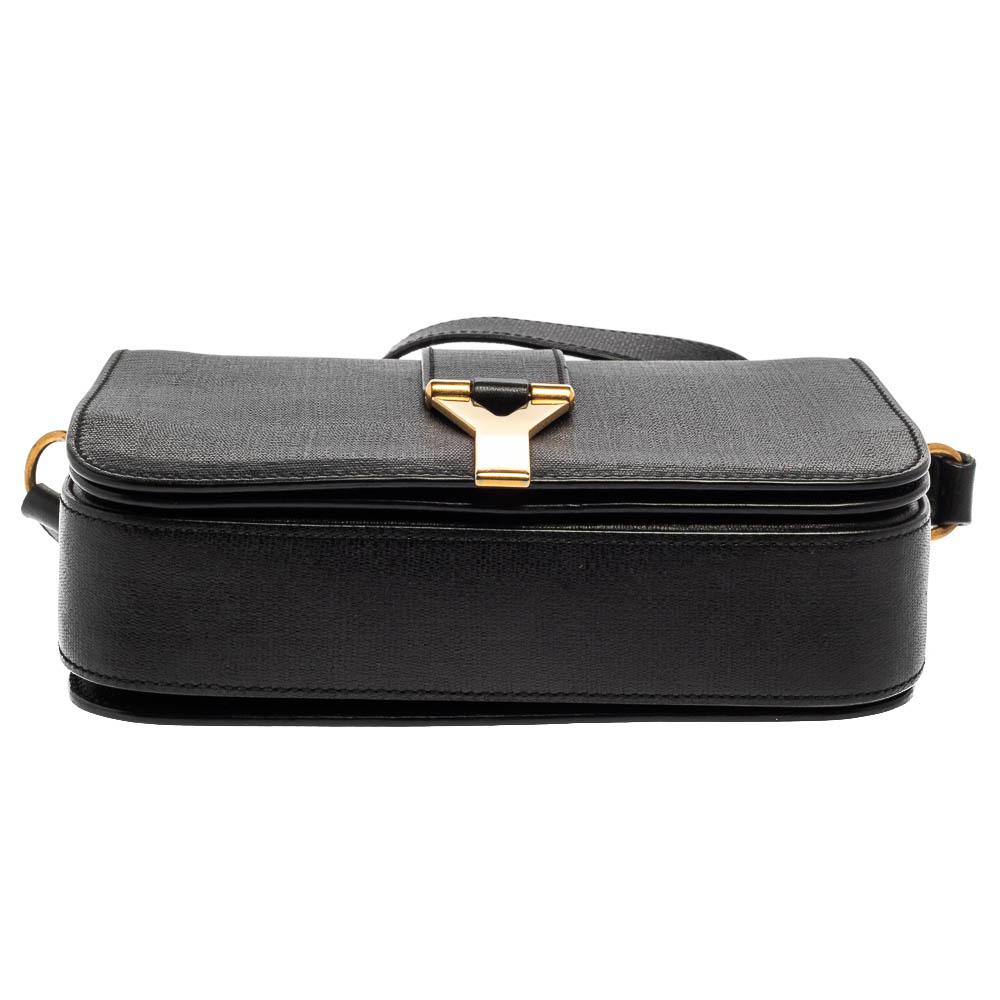 Saint Laurent Black Leather Medium Chyc Flap Bag 1