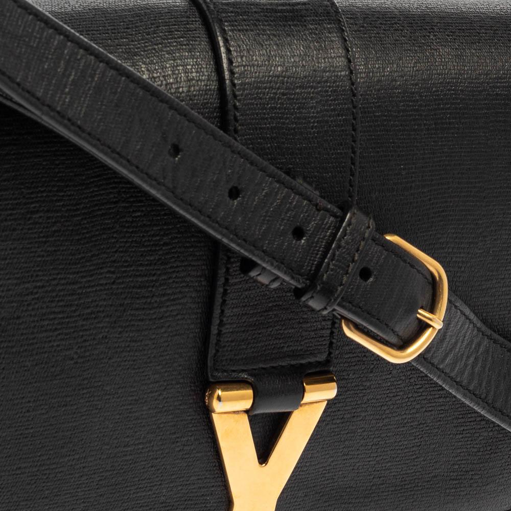 Saint Laurent Black Leather Medium Chyc Flap Bag 2