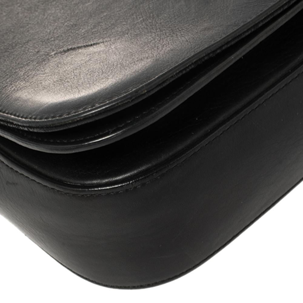 Saint Laurent Black Leather Medium Chyc Flap Bag 3