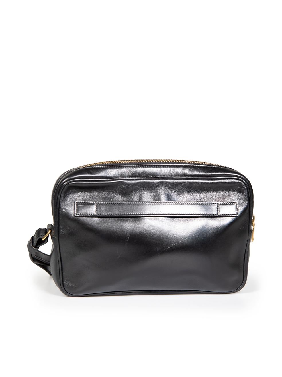 Saint Laurent Black Leather Medium Clutch Bag In Excellent Condition For Sale In London, GB