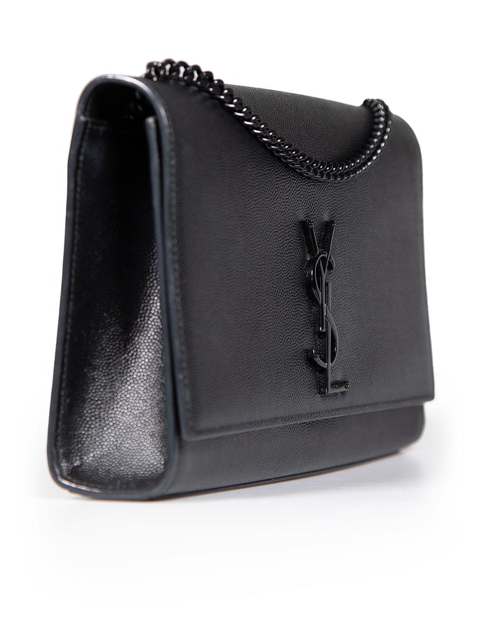 CONDITION is Very good. Minimal wear to the bag is evident. Small scratches to the front and closure hardware, shoulder strap and internal rear pocket. Light tarnishing to the internal eyelets on this used Saint Laurent designer resale item. This