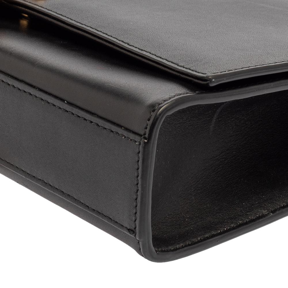 Saint Laurent Schwarzes Leder Medium Kate Tassel Umhängetasche 7
