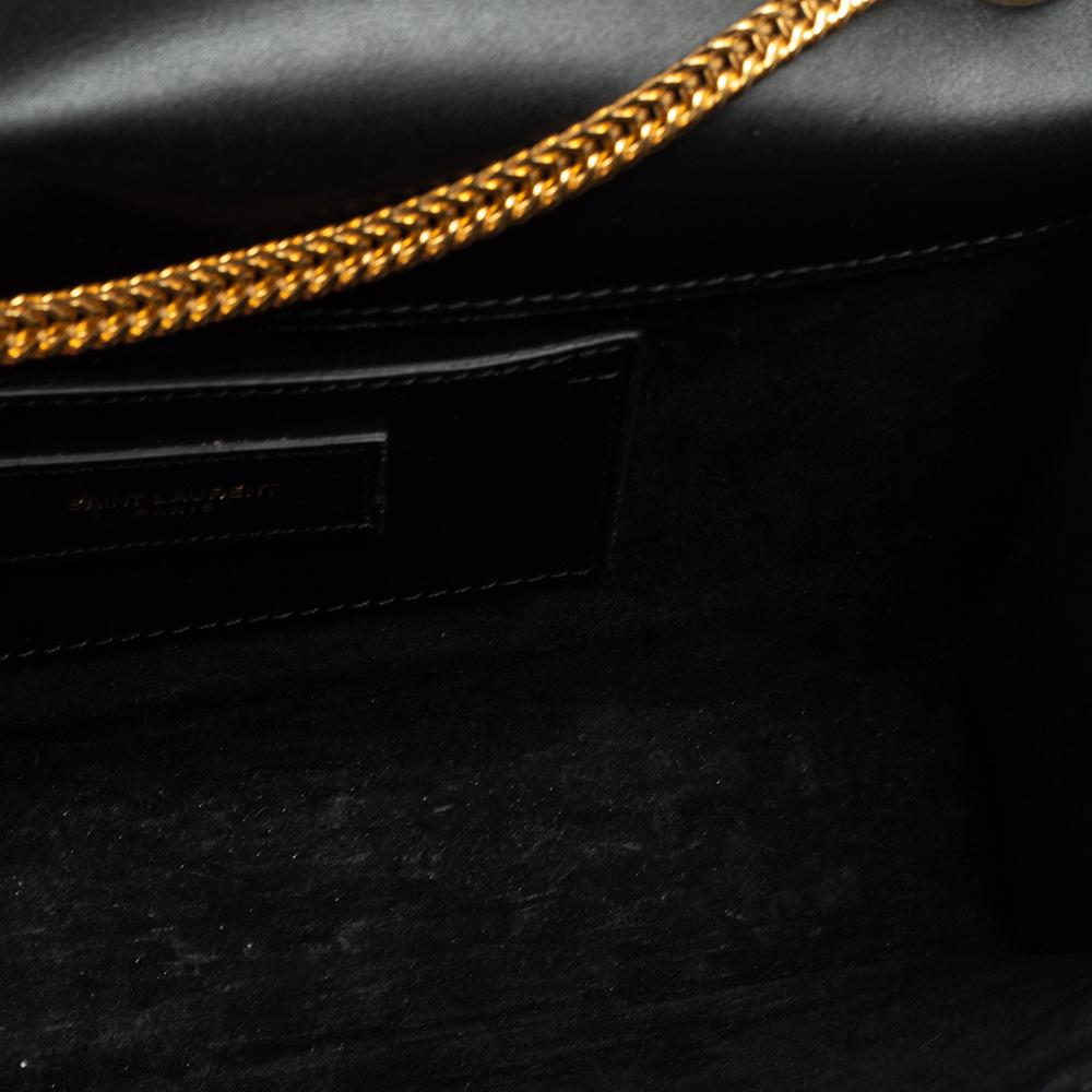 Saint Laurent Schwarzes Leder Medium Kate Tassel Umhängetasche 8