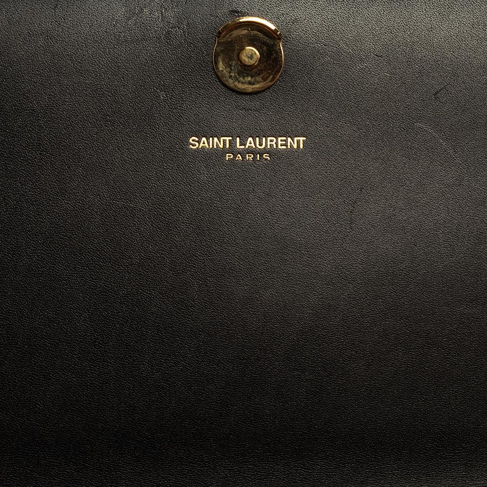 Saint Laurent Schwarzes Leder Medium Kate Tassel Umhängetasche 9
