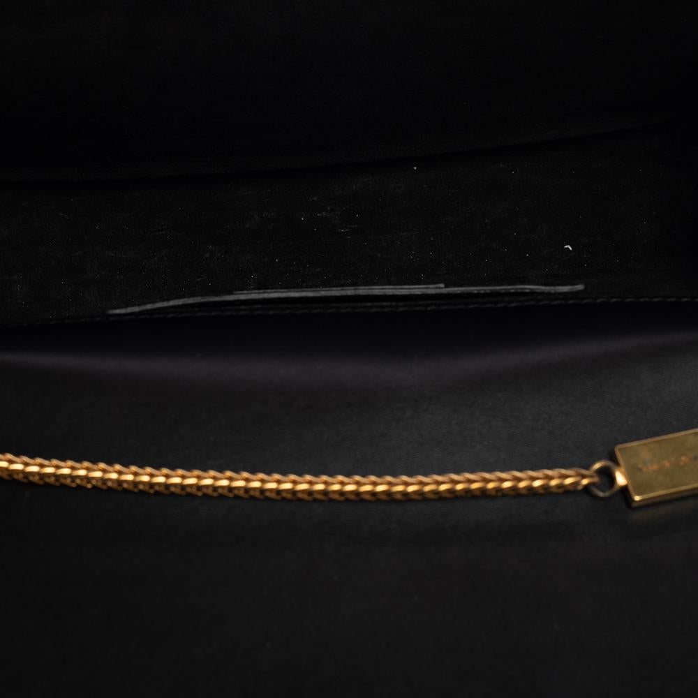 Saint Laurent Schwarzes Leder Medium Kate Tassel Umhängetasche 3