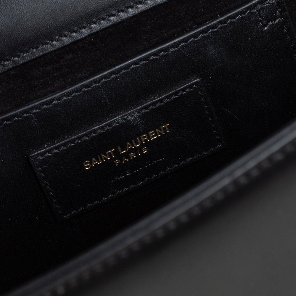 Saint Laurent Black Leather Medium Kate Tassel Shoulder Bag 4