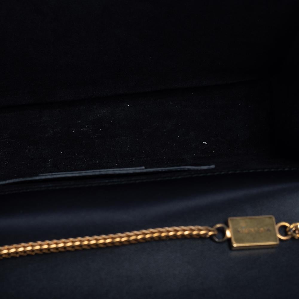 Saint Laurent Schwarzes Leder Medium Kate Tassel Umhängetasche 5