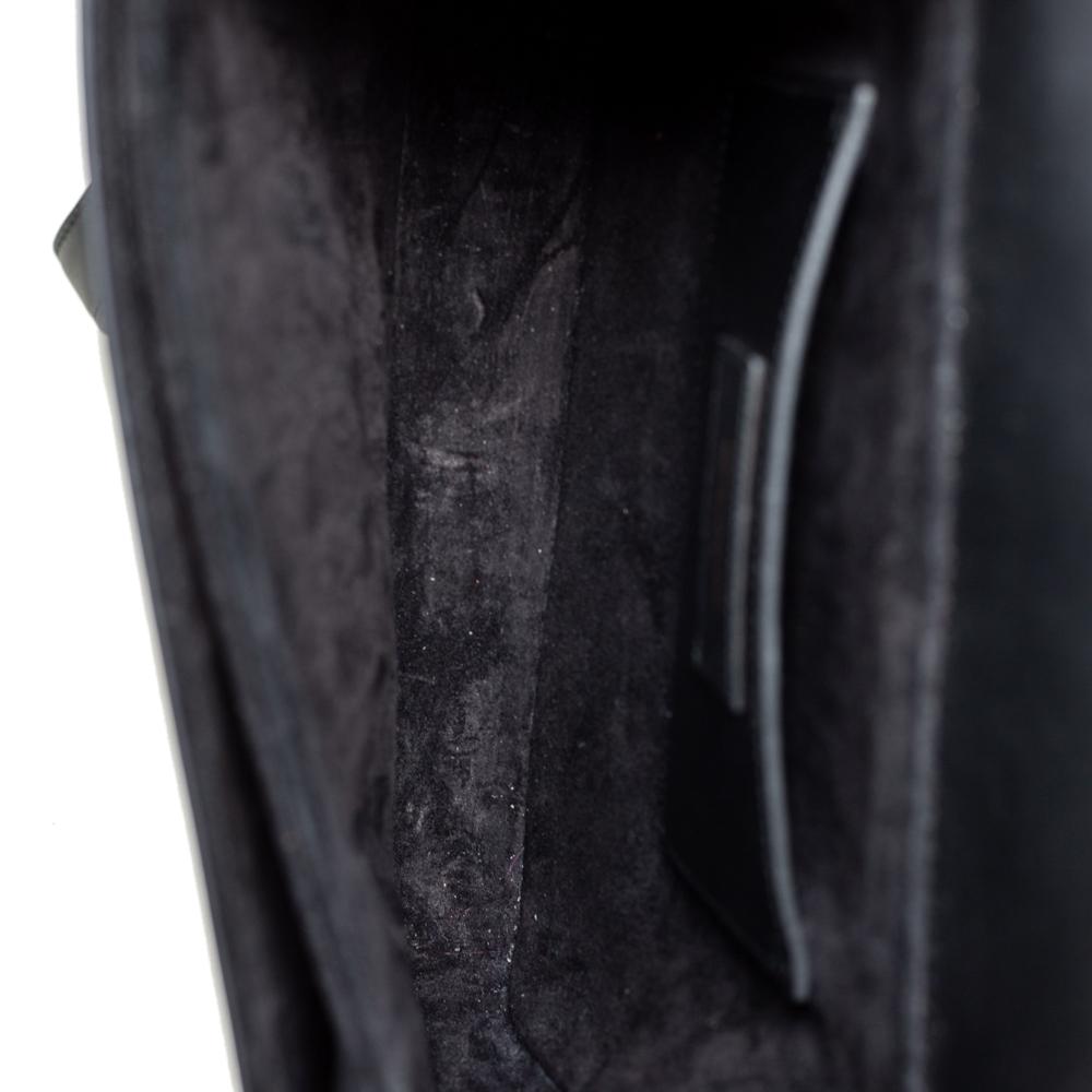 Saint Laurent Black Leather Medium Lulu Shoulder Bag 6