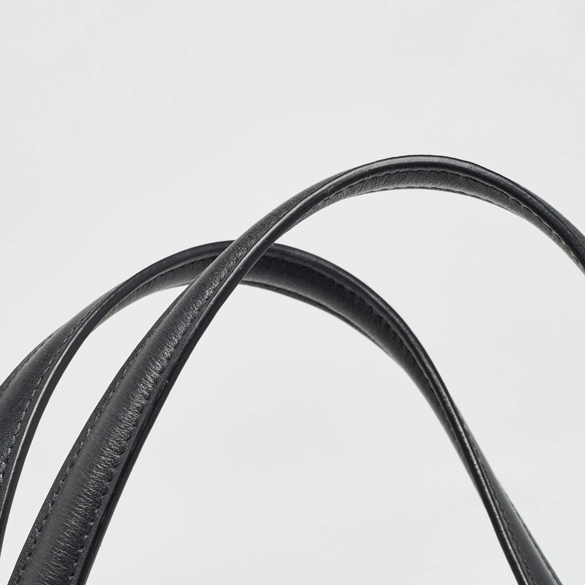 Saint Laurent Black Leather Medium Manhattan Tote 4