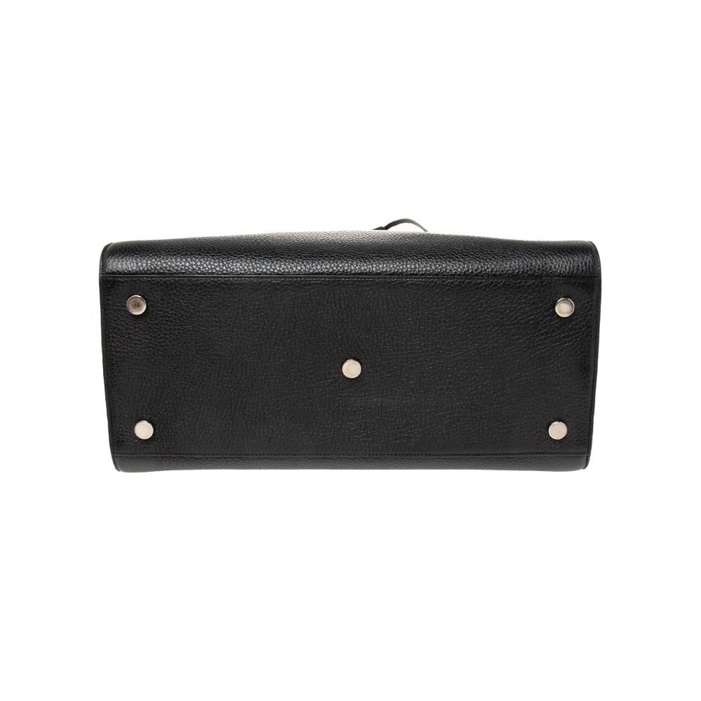 Saint Laurent Black Leather Medium Sac De Jour Tote 6