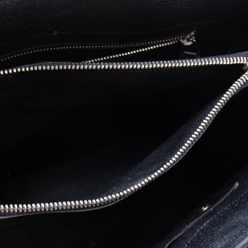 Women's Saint Laurent Black Leather Medium Sac De Jour Tote
