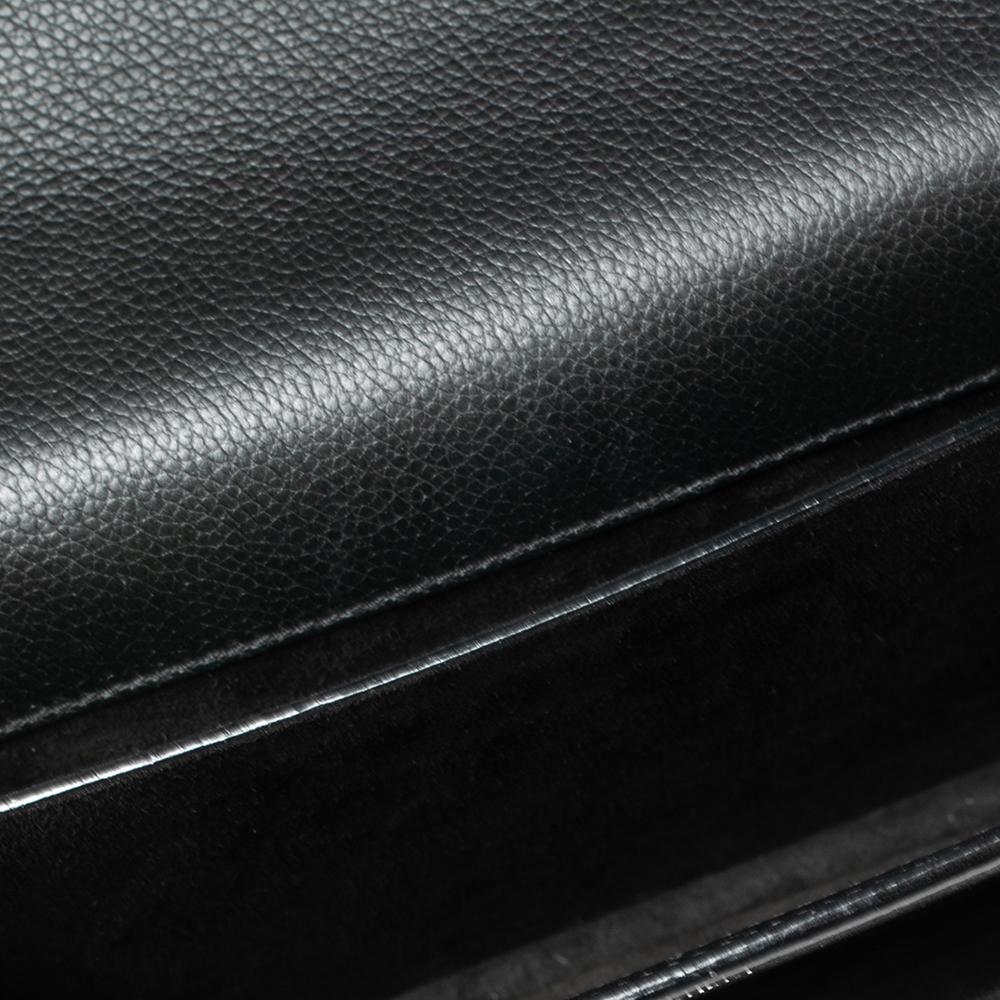 Saint Laurent Black Leather Medium Sunset Shoulder Bag 3