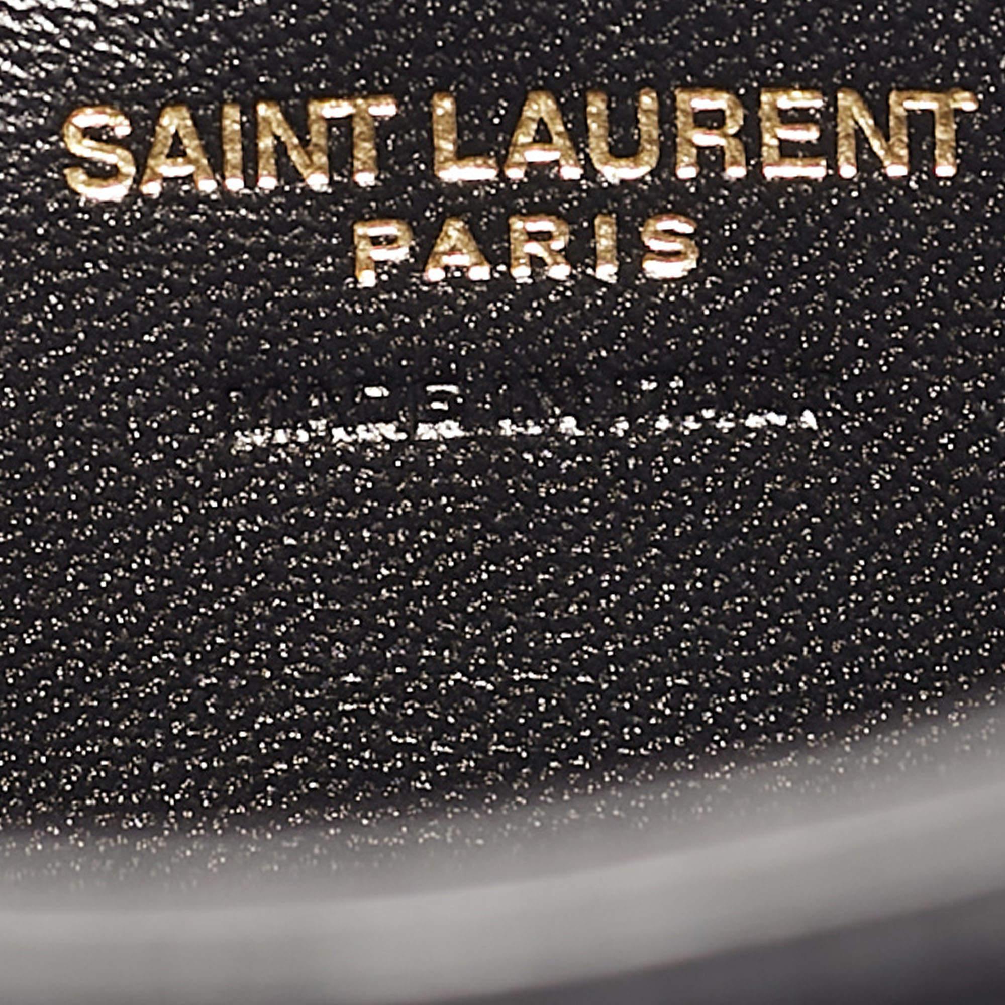 Saint Laurent Black Leather Mini LE 5 À 7 Shoulder Bag 5
