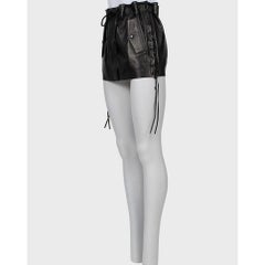 Saint Laurent Black Leather Mini Skirt - Size FR36 / S