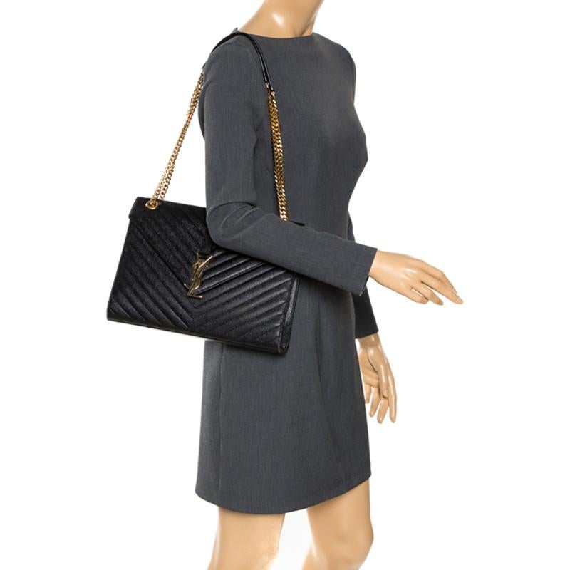 saint laurent monogram envelope shoulder bag