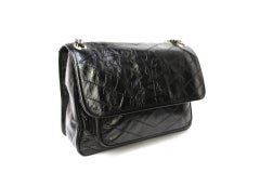 Saint Laurent Black Leather Niki Bag