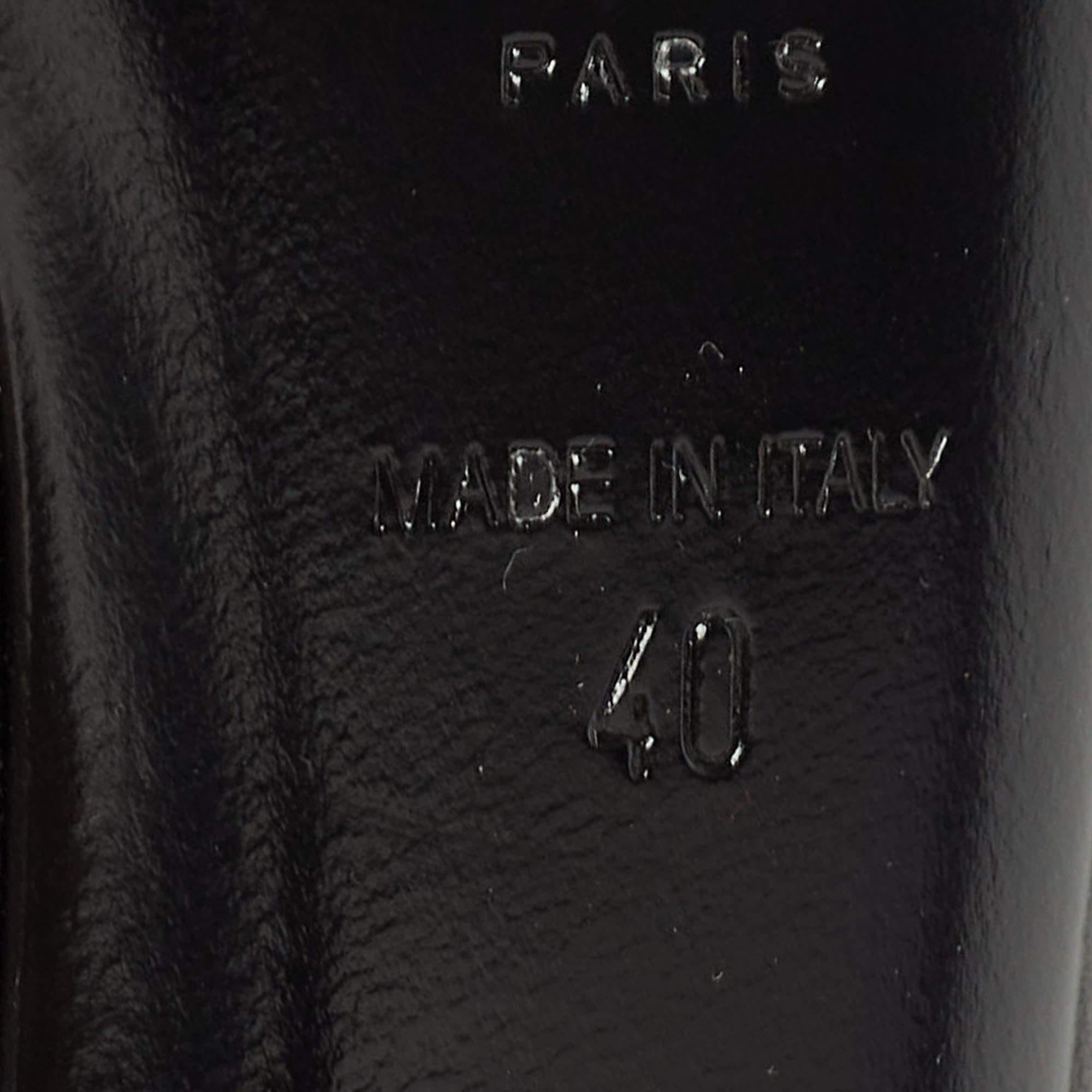 Saint Laurent Black Leather Opyum Pumps Size 40 4